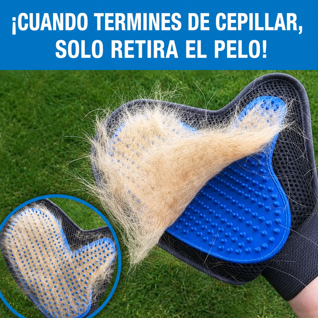 Cepillo manopla para mascota