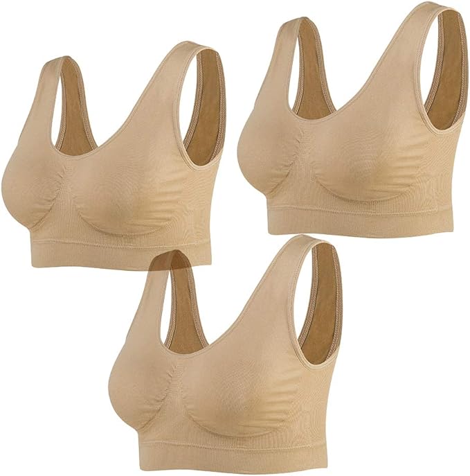 Sujetador deportiva sin costuras beige XL/XXL - additional image 4