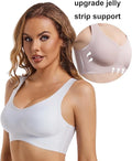 Sujetador ultrafino de seda helada beige ( talla M = M/L )